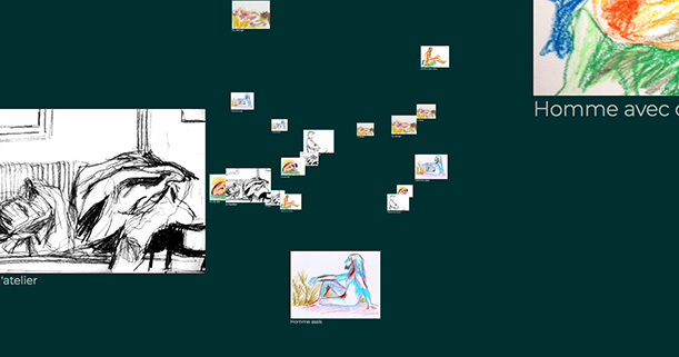 Animation Javascript WebGL d'une galerie interactive de photos