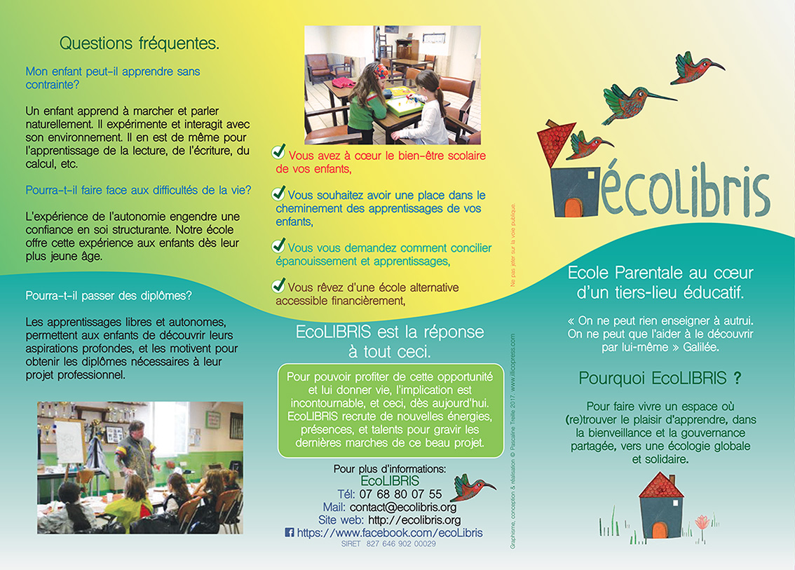 Dépliant 3 volets A4 recto Ecolibris