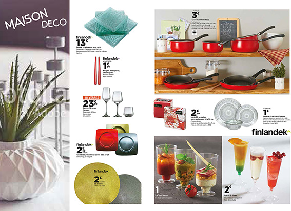 Maquette réalisée sur InDesign pour le Catalogue Brico