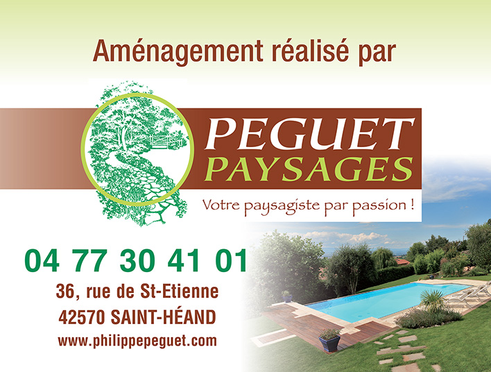 Panneau pour l'entreprise Peguet Paysages