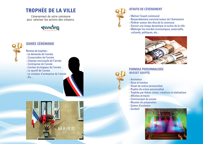 Plaquette A4 verso pour Standing Concept